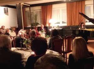 1195th Liszt Evening, Marta Andrushchak - piano, Juliusz Adamowski commentary,<br> Oborniki Slaskie, Parlour of Four Muses, 26th Feb 2016. Photo by Jolanta Nitka